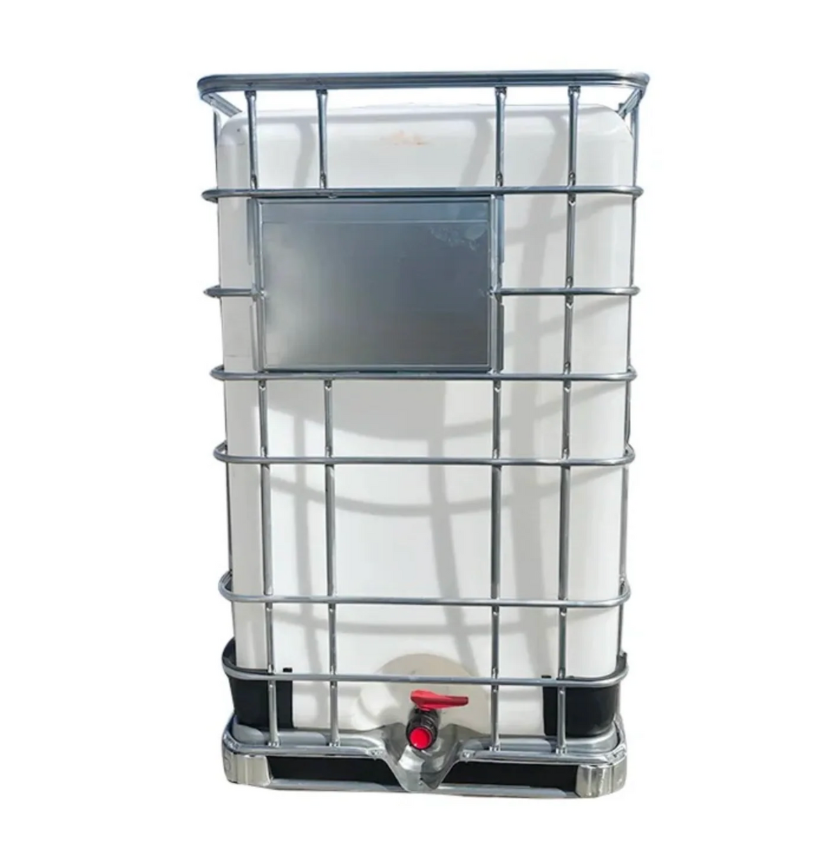 New 1500 Litres UN Approved Clear IBC Tank on Steel Pallet