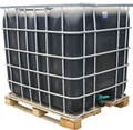 Used 1000l Flowbin™ tank (C120W) Chemical grade wood pallet