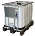 New 600 Litres Food Grade Clear IBC Tank on Plastic Pallet