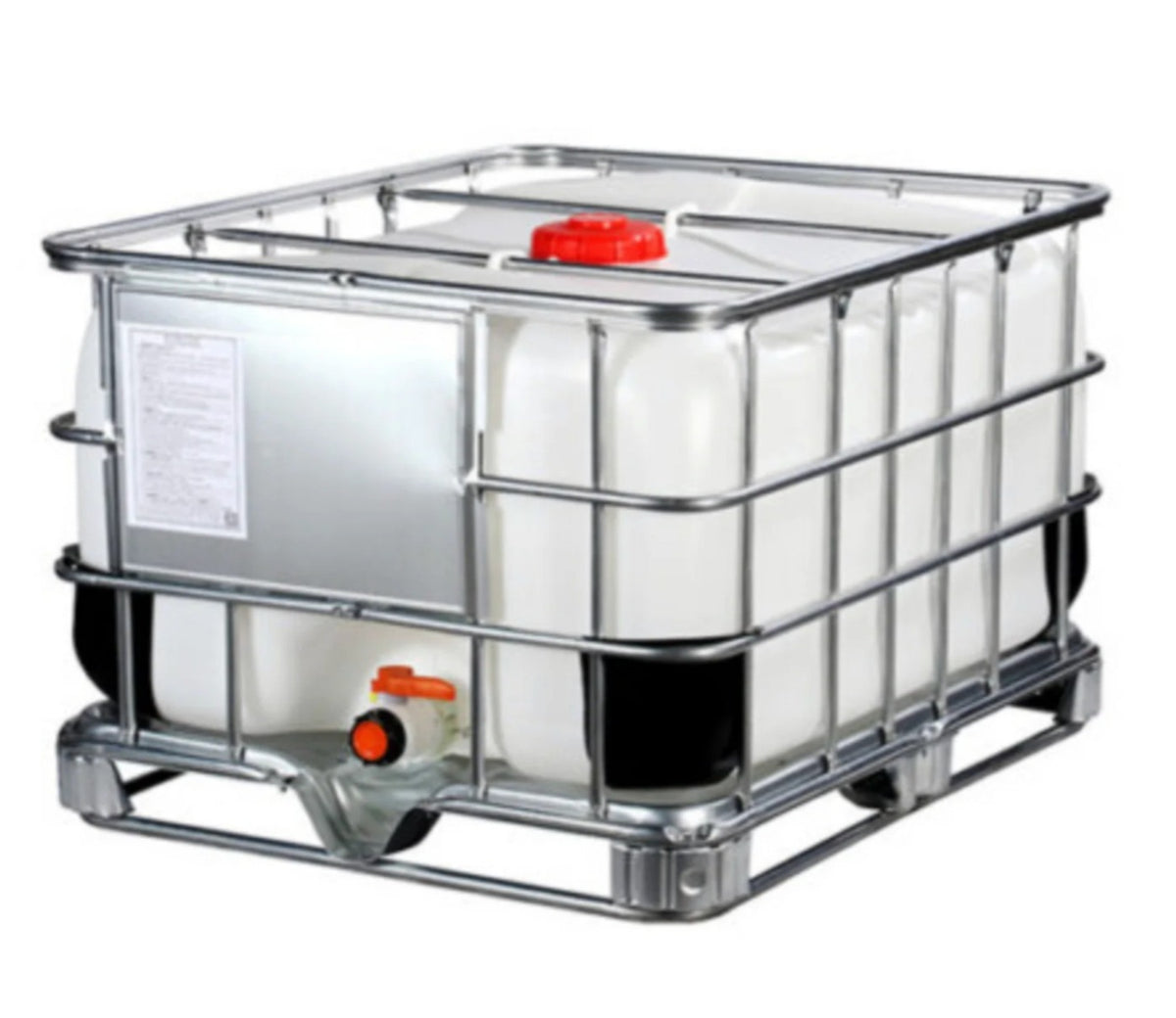 New 500 Litres UN Approved Clear IBC Tank on Steel Pallet| Food Grade